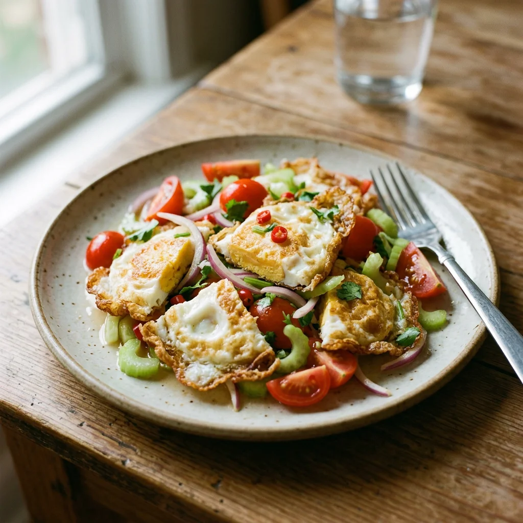 Thai Fried Egg Salad