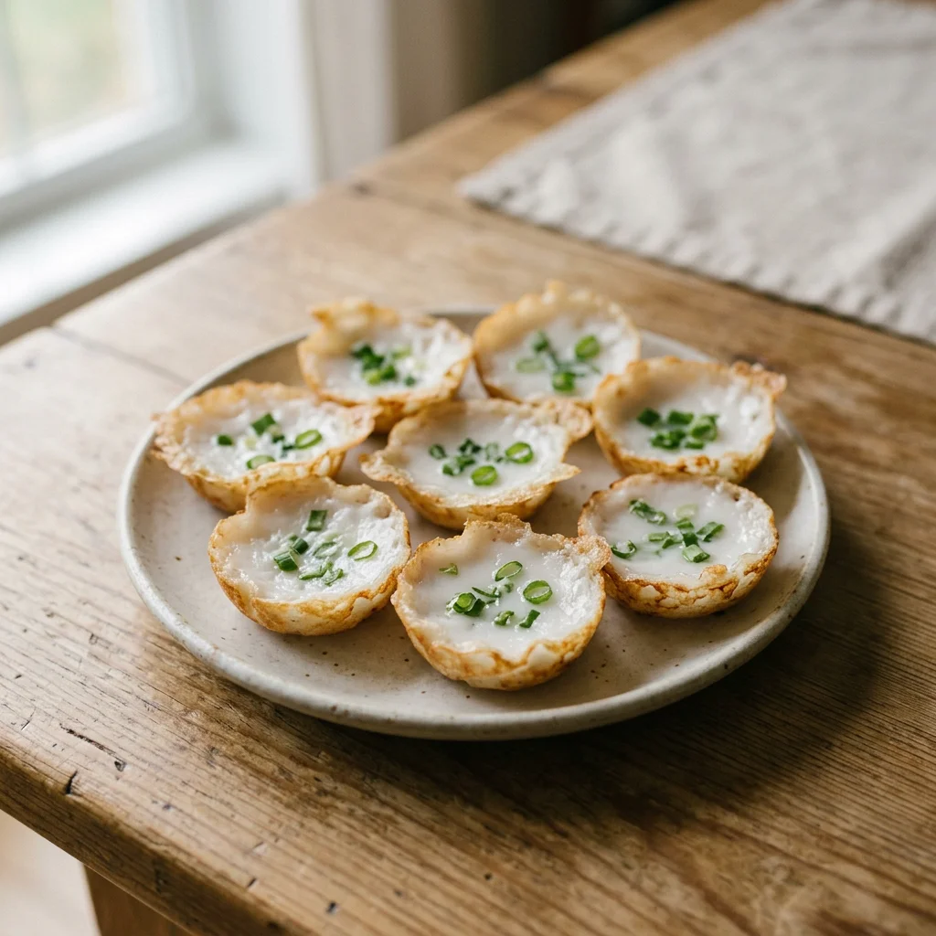 Eight Kanom Krok Coconut Cups