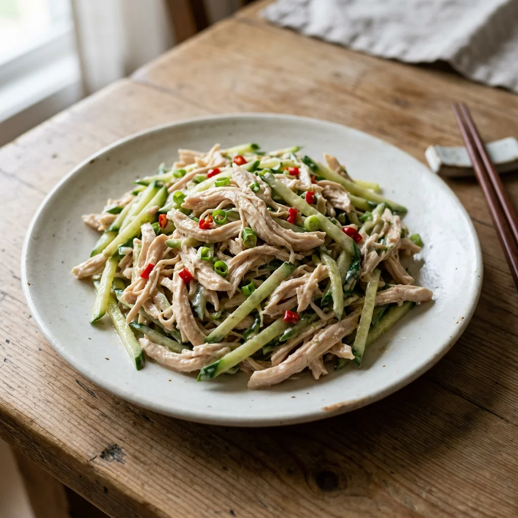 Bang Bang Chicken Cucumber Salad