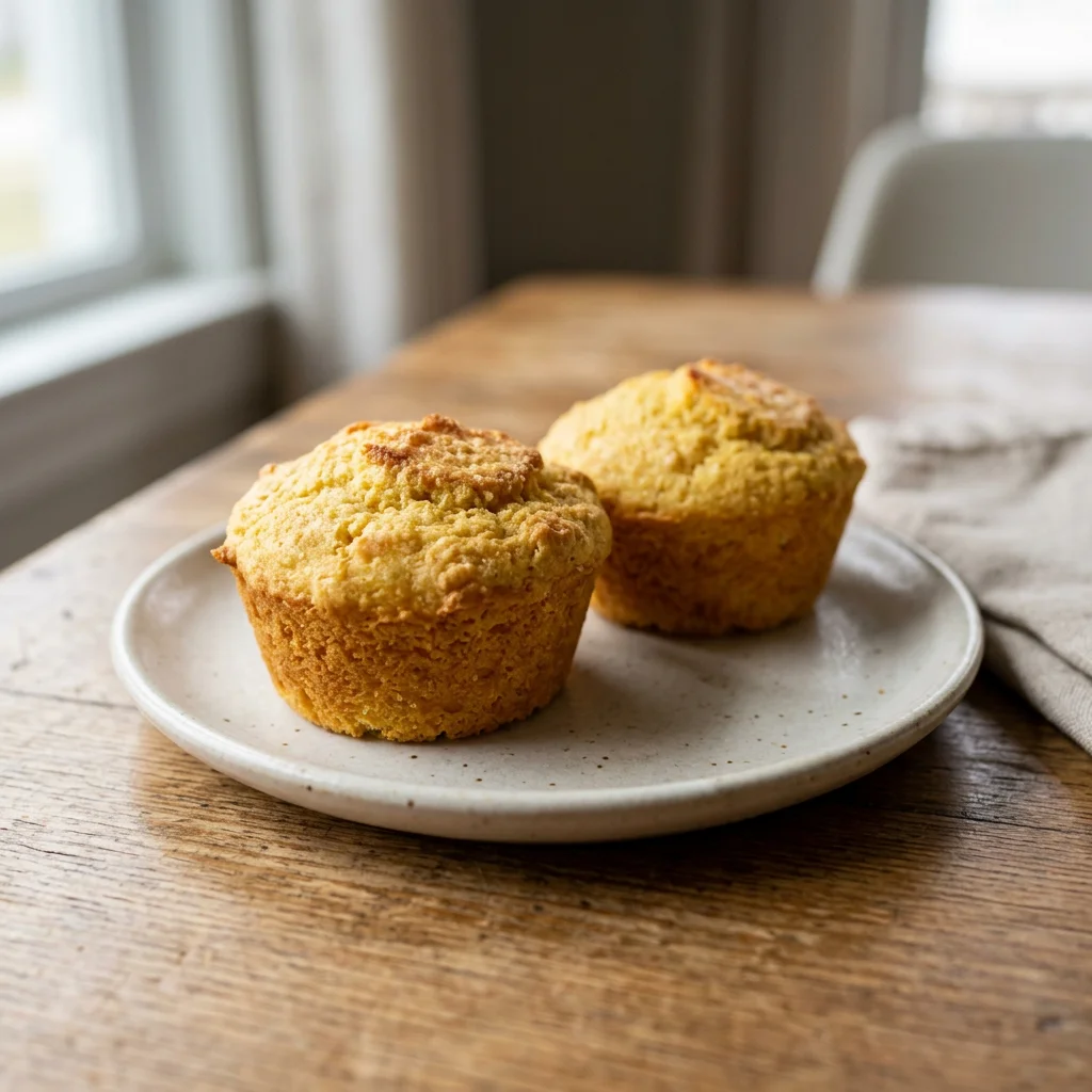 Golden Cornbread Muffins