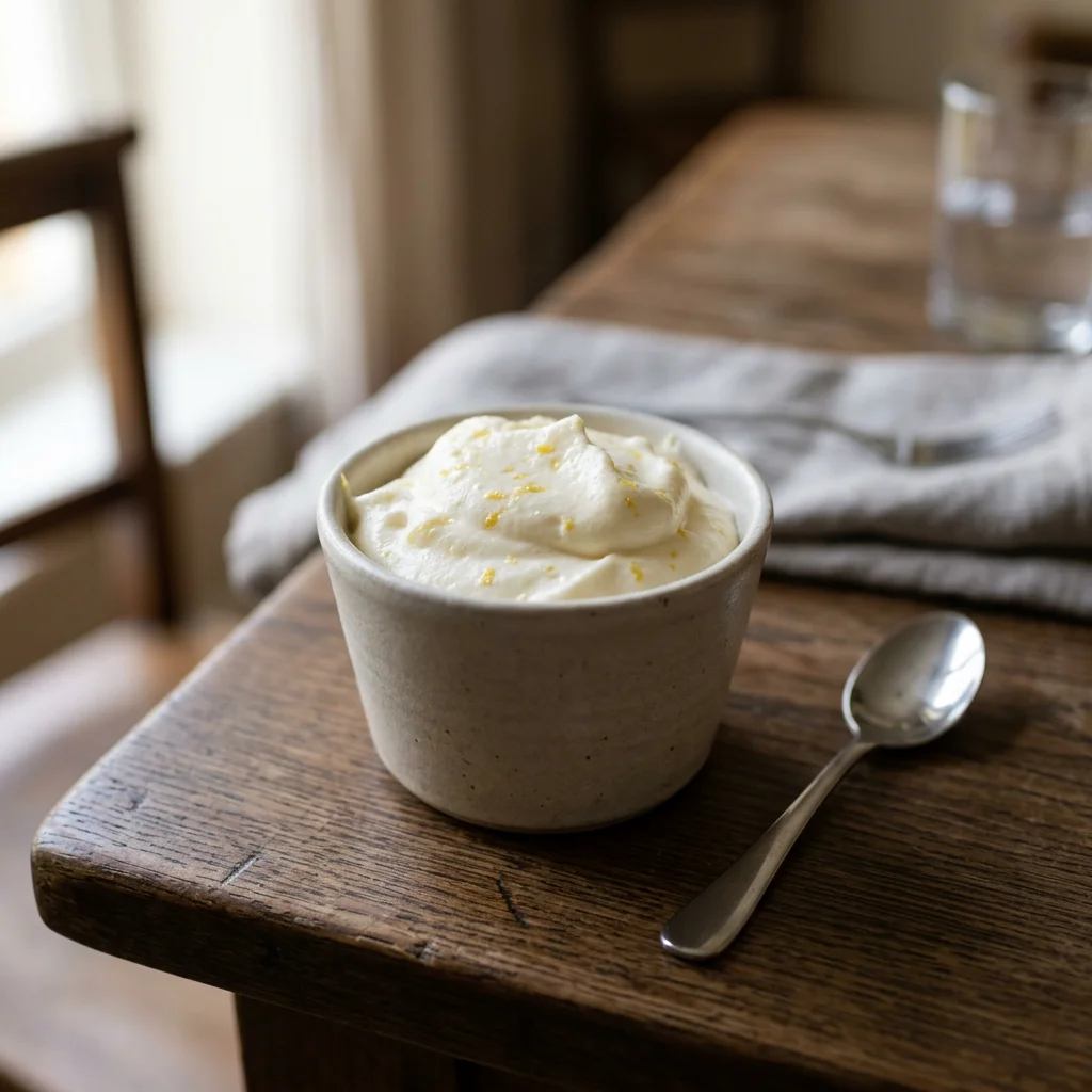 Single Lemon Wine Syllabub