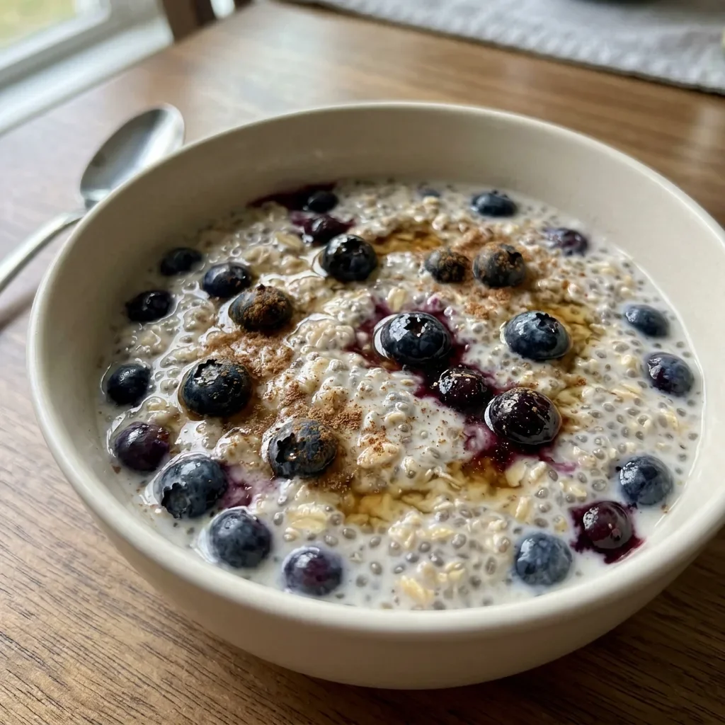 Blueberry Chia Oat Pudding Cups